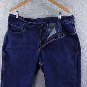 Origin Legit Fit Mens Straight Leg Jeans Dark Wash Made in Maine USA Size 38x32